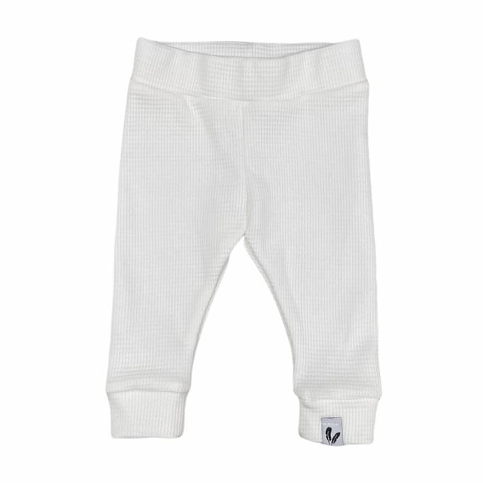 Newborn broekje skinny Waffle offwhite maat 68