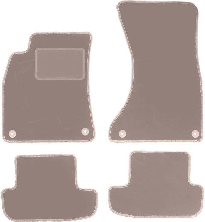 Beige velours vloermatten voor: Audi A5 8T coupé (2008-2018)