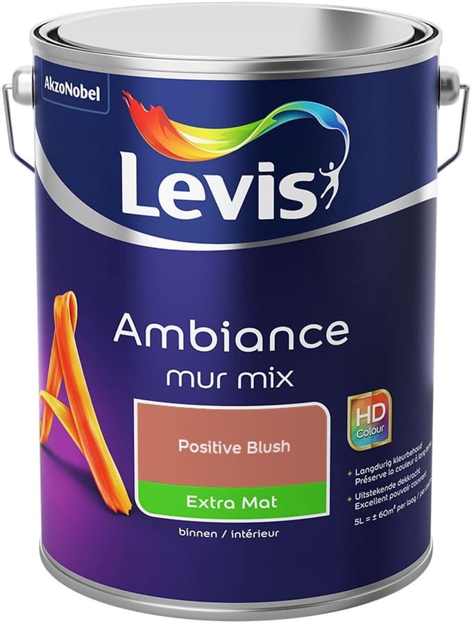 Levis - Ambiance Mur Extra Mat Mix - Positive Blush - Mengverf - 5 L
