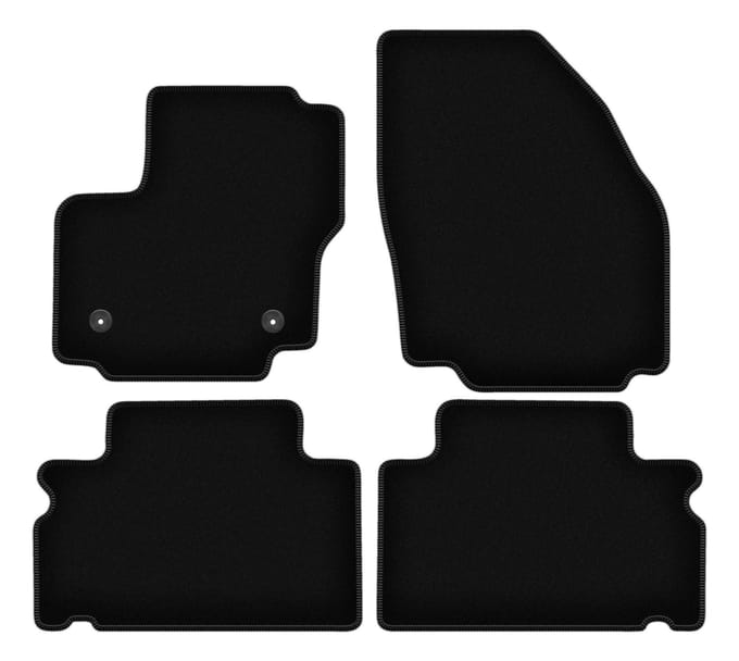 BASIC zwarte veloursmatten voor: Ford Galaxy MK2 minivan (2012-2015)