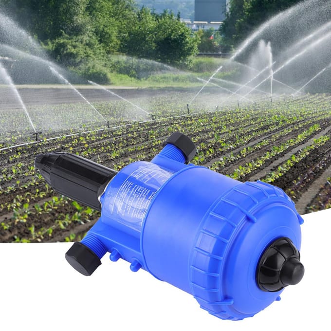 Dispositif de dosage automatique Injecteur d'irrigation alimenté par pompe doseuse d'eau pour jardin blue