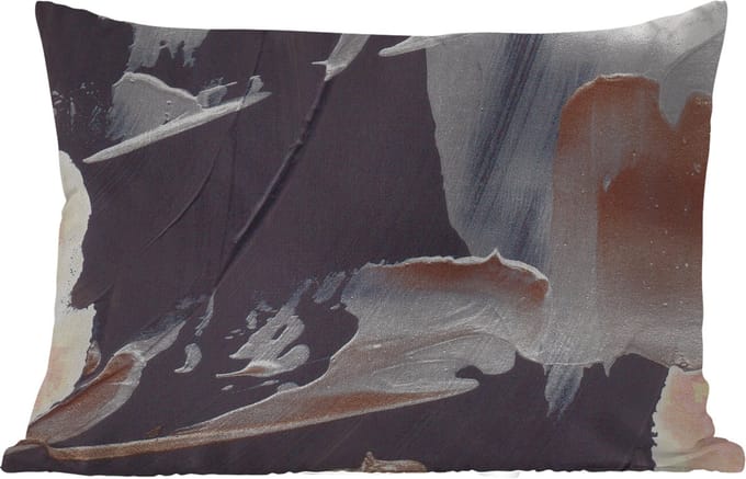 Buitenkussens - Abstract - Verf - Goud - 60x40 cm - Weerbestendig