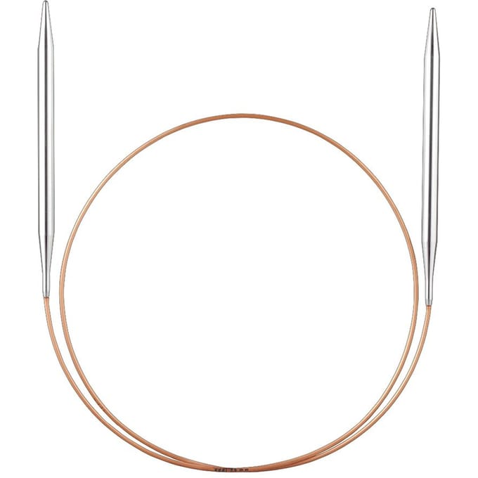addi Cirkelvormige breinaald, messing, 80 cm - Dikte 12