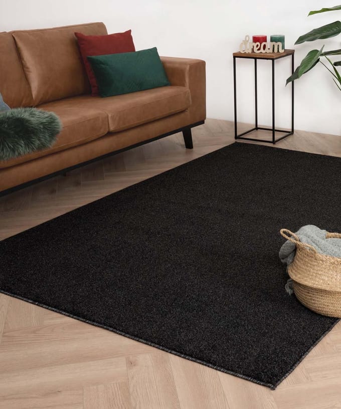 Laagpolige loper - Fine antraciet 80x200