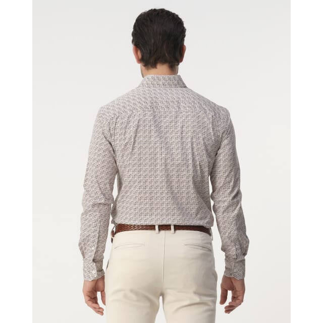 Campbell Casual Overhemd Otter Brown Heren