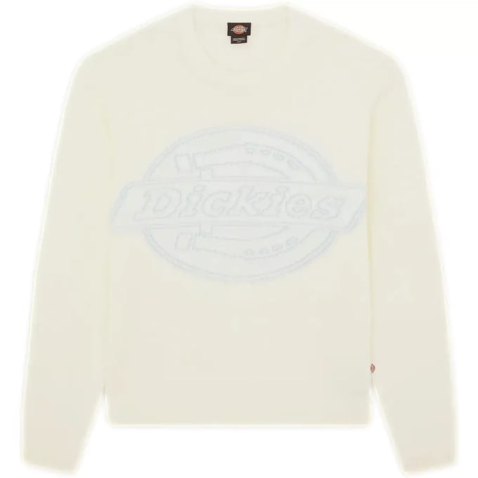Gebreide pullover met logo en ronde hals