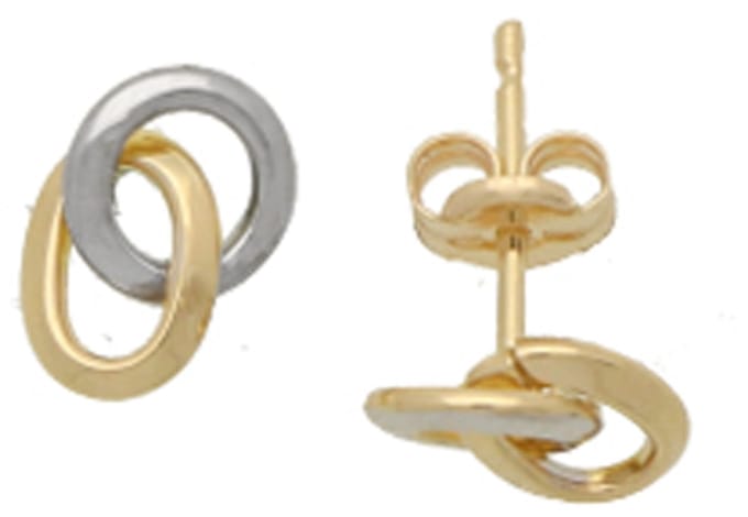 Glow 206.5109.00 Oorknoppen Goud 8x5,7mm Geen edelsteen