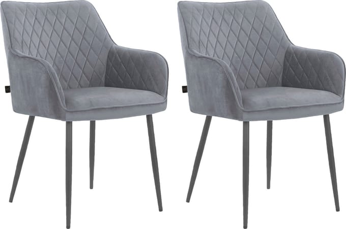Elvira-Armstoel - 2 Pack - Grijs