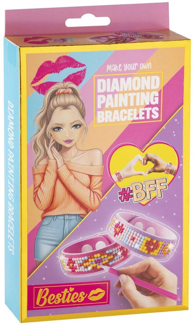Creative Craft Group Besties Diamond Painting Bracelets 2pcs.