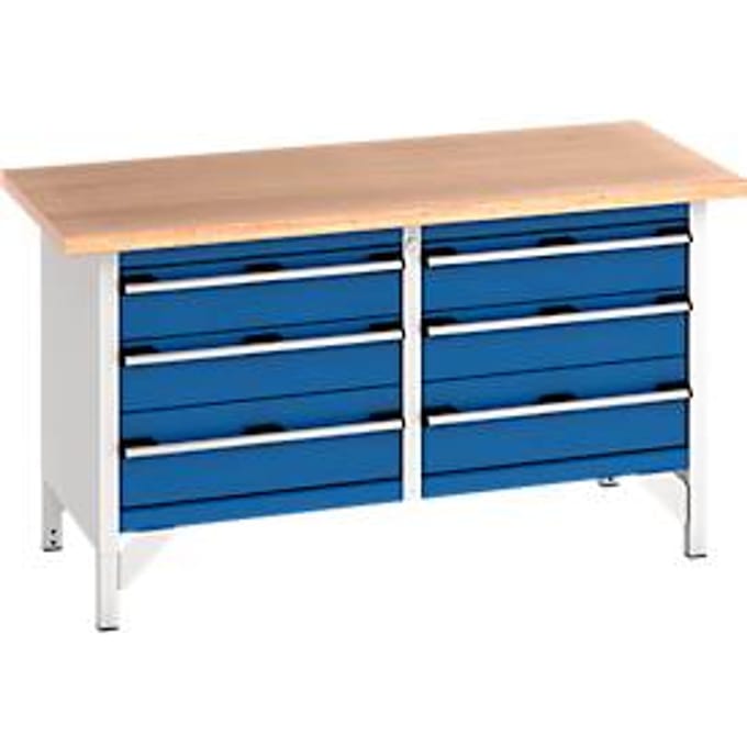 cubio werkbank met 6 lades