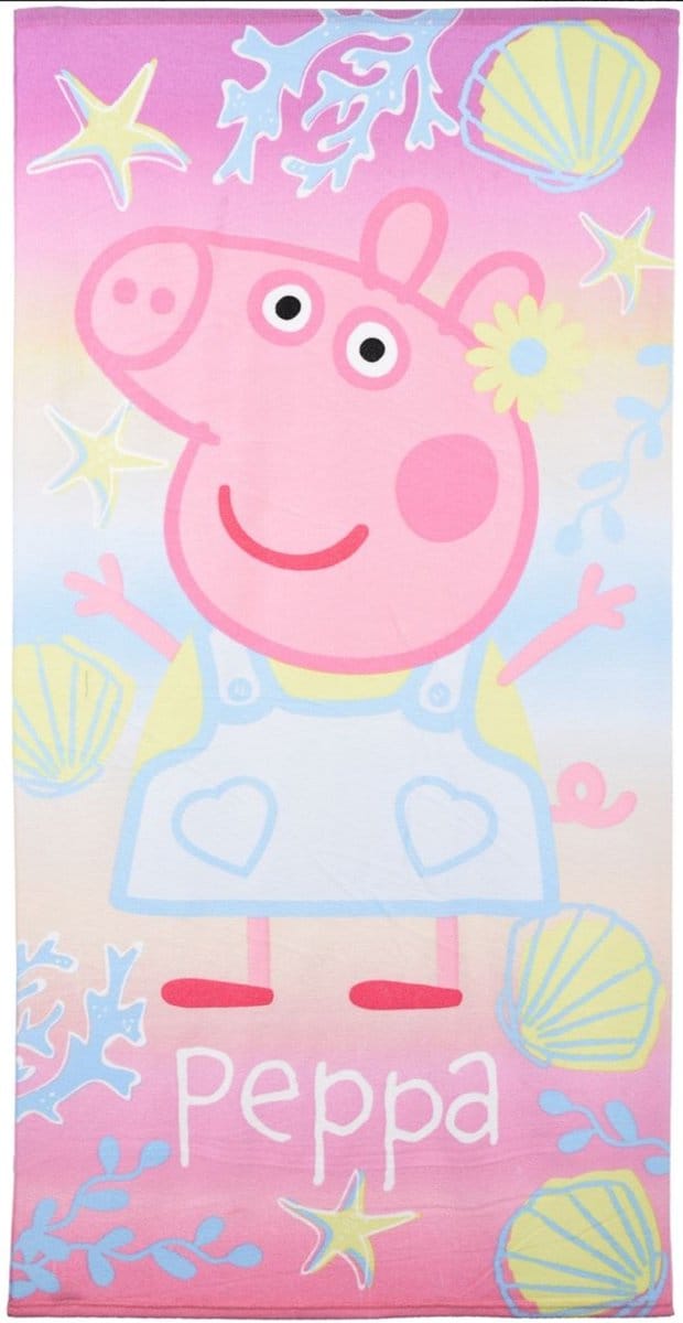 Peppa Pig Strandlaken - Badhanddoek Kind - 70x140 cm - Roze - Microvezel