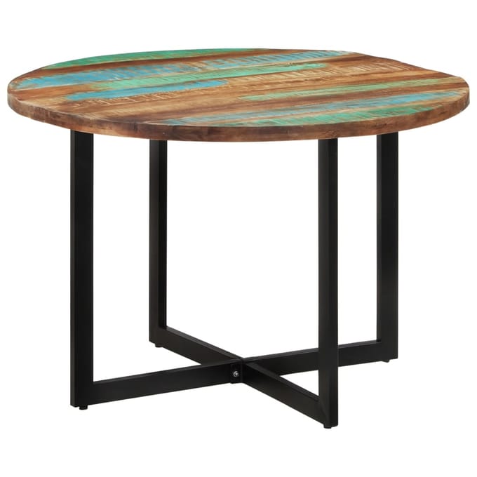 vidaXL - Eettafel - 110x75 - cm - massief - gerecycled - hout