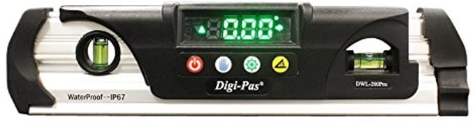 Waterdichte digitale torpedo libelle met LED-display en zelfkalibratie