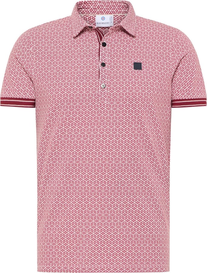 Blue Industry poloshirt bordeaurood