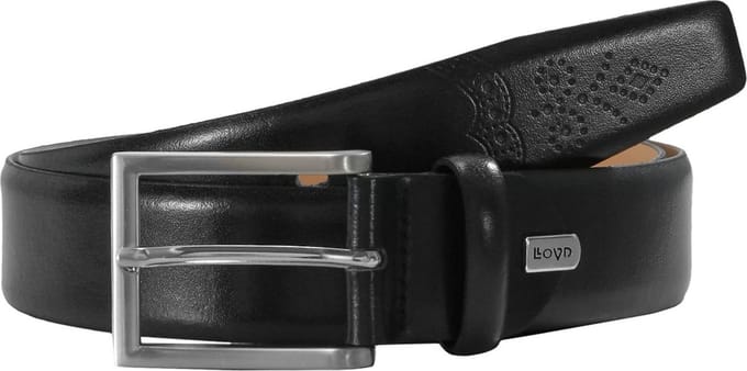 LLOYD Leren Riem Leather Belt W110 Black Zwart