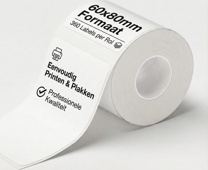 Niimbot - Labels/Etiketten K3 - 60x80mm - 360 vellen - Wit
