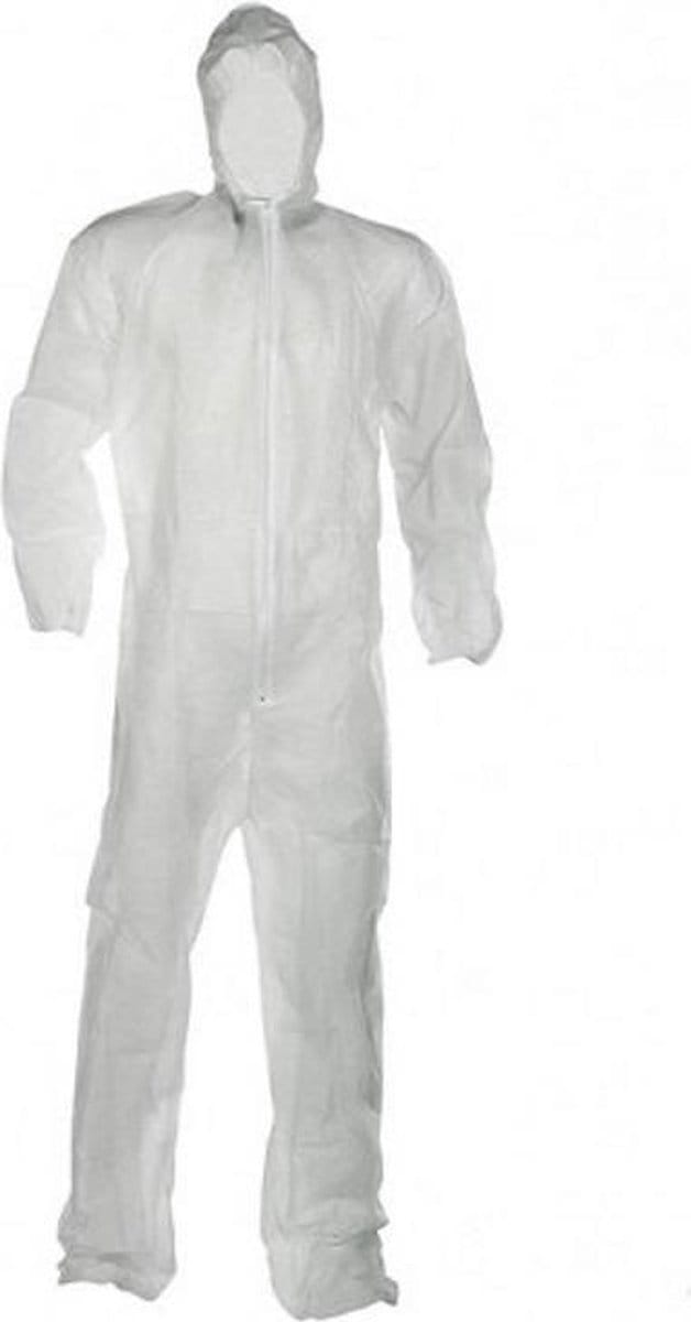 *** 5x Wegwerp Overal - Bescherm Pak - Spuit Overal - Disposable Werkoverall - van Heble® ***