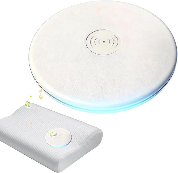 Kussen Luidspreker - Slaap Audio - Rustige Slaap - Beengeleiding Technologie - 2 x 10 x 2 cm - Wit