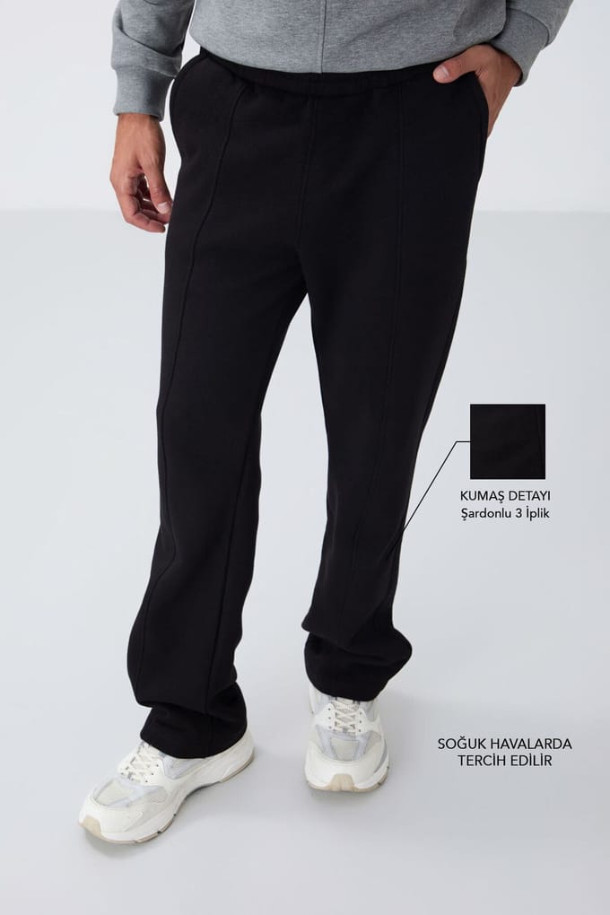 Heren Regular Fit Katoen-Polyester Sweatpants