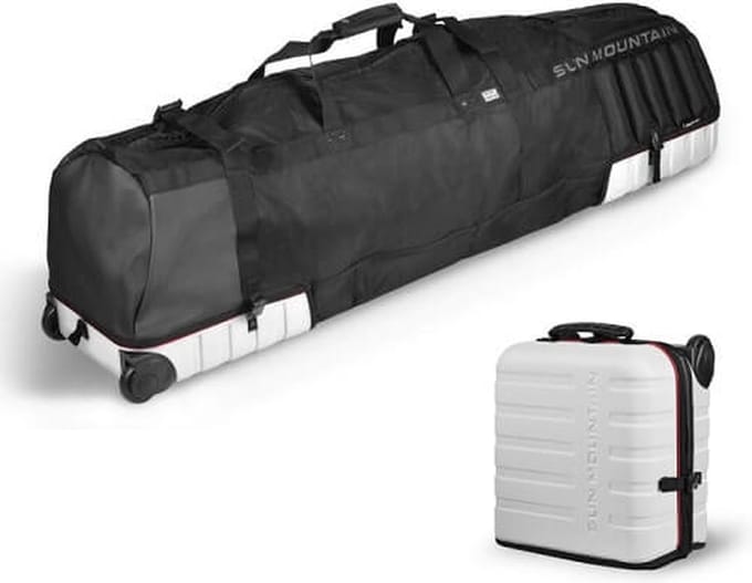Sun Mountain Kube Golf Travelbag White-Black-Bright Red