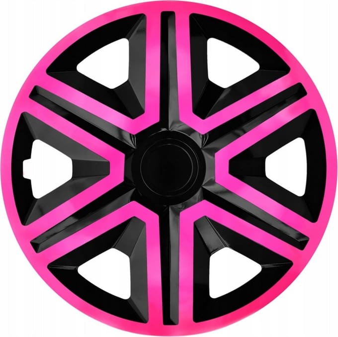 16 "NRM ACTIE DUBBELE KLEUR ROZE ZWART WIELDOPPEN
