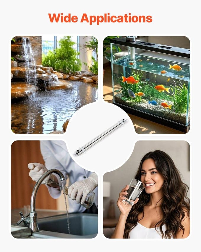 220V 55W UV Waterzuiveraar 12GPM Ultraviolet Waterzuiveraar Filter