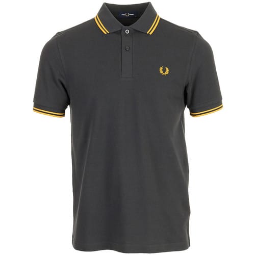 Fred Perry Twin tipped polo - anchor grey golden
