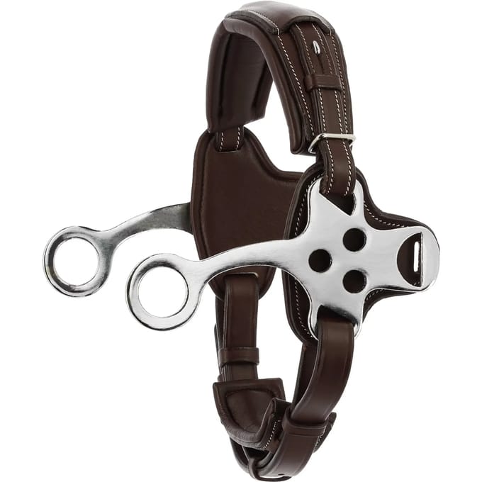 Paardenleder neusriem Norton Hackamore