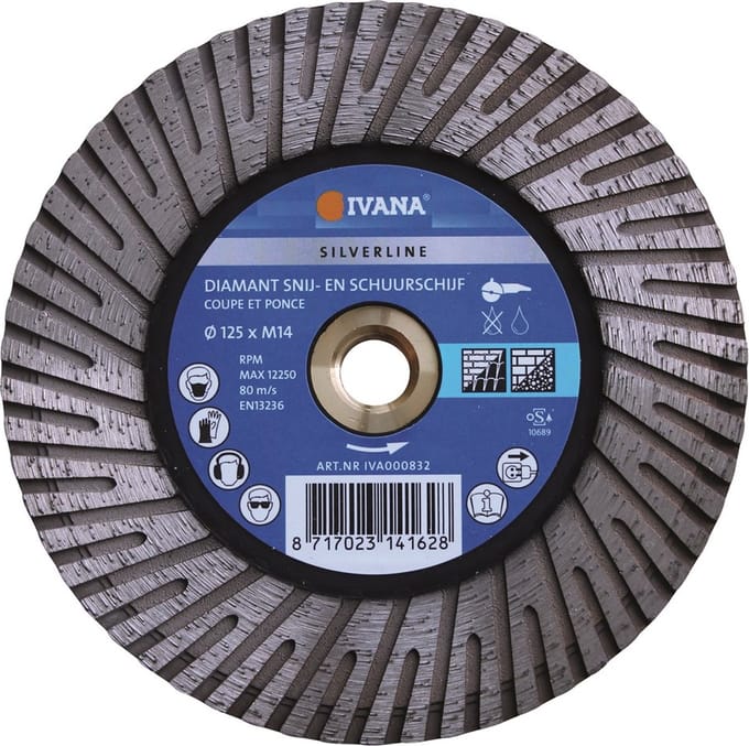 Ivana Diamantzaag Cut And grind Silverline Ã˜125mmxm14