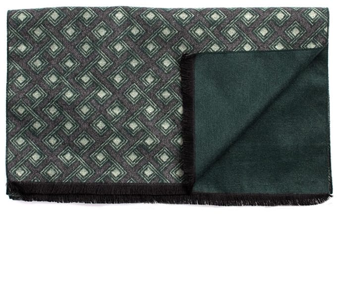 Tresanti DIONISIO Viscose scarf with geometric pattern Green (TRSCIE208 - 900)