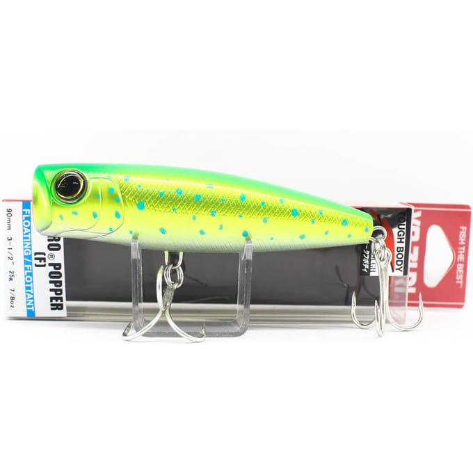 Yo Zuri Hydro Popper 90 mm drijvend kunstaas R1151-DRD (1441) gray