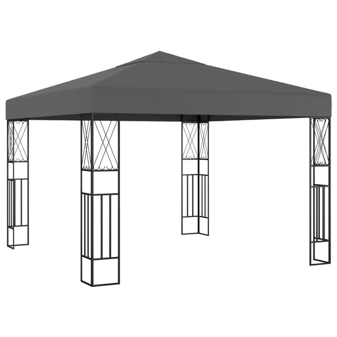 vidaXL - Prieel - 3x3 - m - stof - antraciet