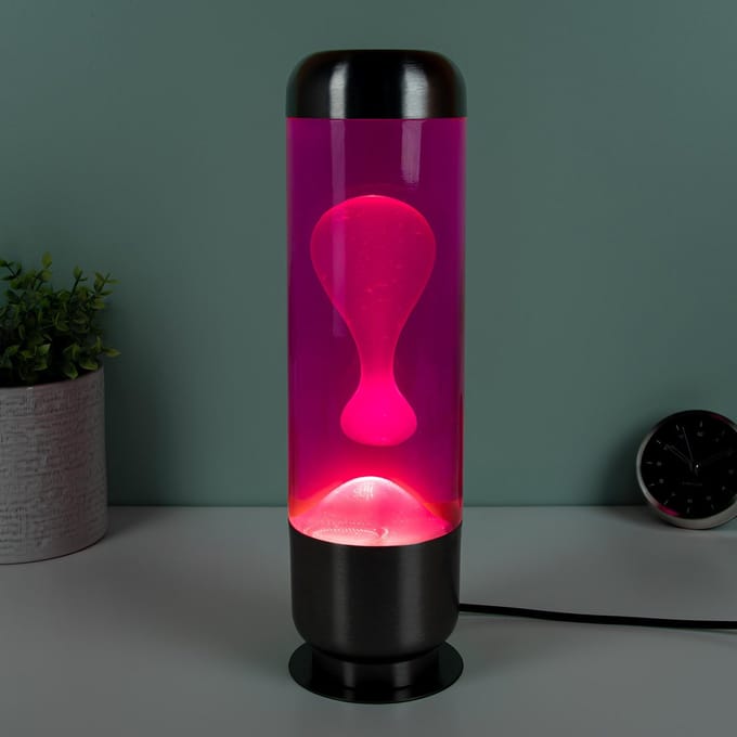 Capsule Lavalamp - Roze Met Witte Lava van Balvi