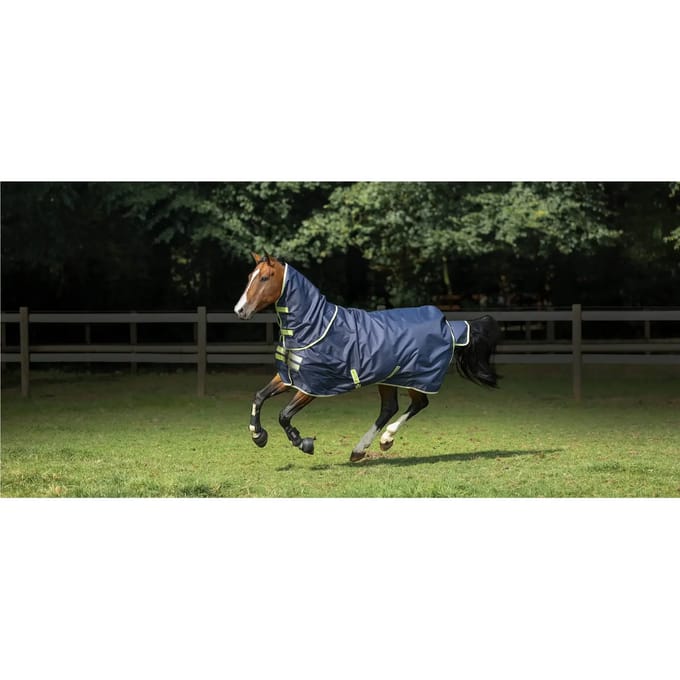 Waterdichte paardendeken met halsbedekking Bucas Oasis Turnout 100g