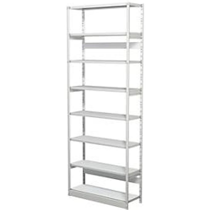 Complete stelling PROGRESS 500 T, basissectie, zonder achterwand, H 2600 x B 960 x D 300 mm