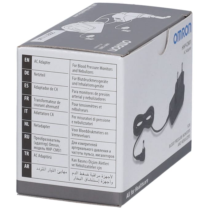 OMRON Powerline Adapter Universeel - Netadapter - Laadsnoer - AC Adapter - Oplader voor Bloeddrukmeter & Inhalator