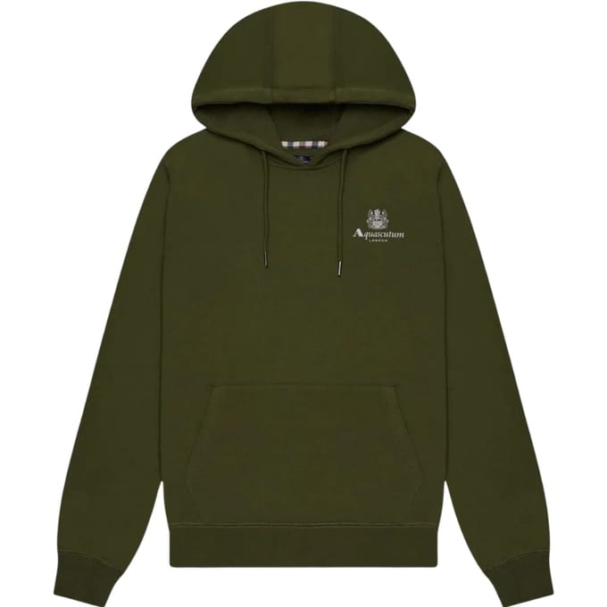 Aquascutum Active Big Logo Groene Hoodie