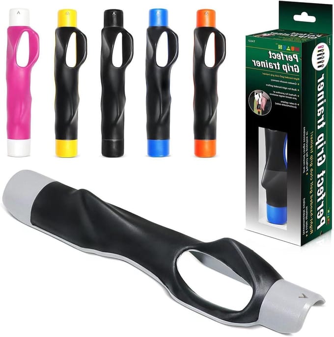 Golf Greeptrainer - Handpositie Armband - Golf Swing Oefenen - Houdingscorrectie Hulp - 15.5 cm - Grijs