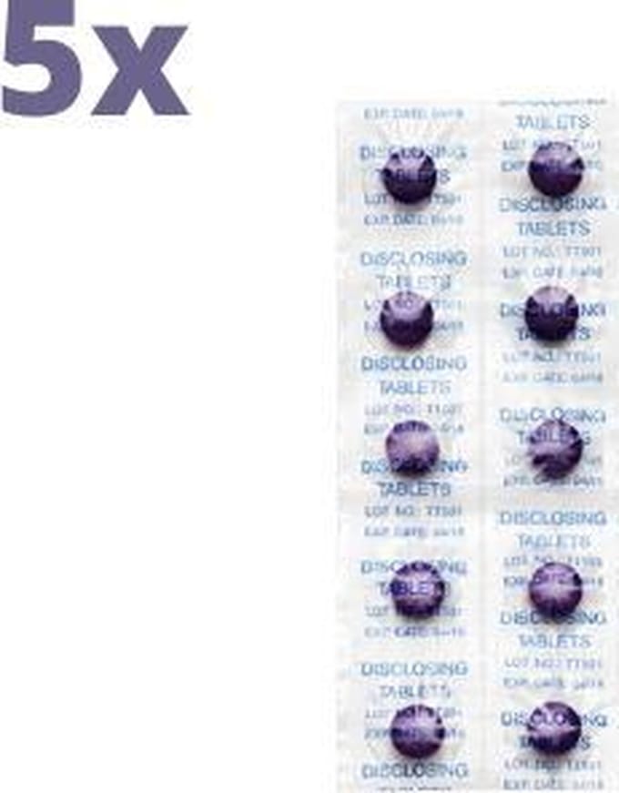 Tepe Plakverklikker Tabletten - 5 x 10 stuks - Voordeelverpakking