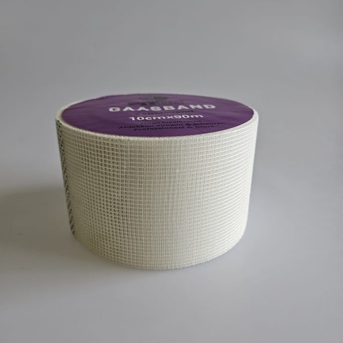 Gaasband 10cm x 90m x 1 stuks (PITOR®)