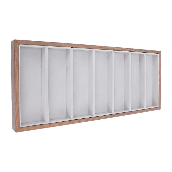 Zonnebril Lade 7 Vakken Brillen Sieraden Lade Display Case Multifunctioneel voor Stropdassen Sokken Horloges white