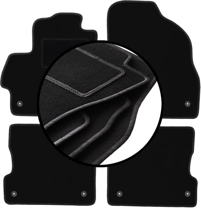 Complete set veloursmatten voor: Mazda 3 II BL hatchback, sedan (2008-2013)