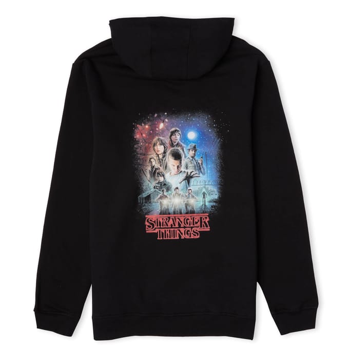 Stranger Things Poster Unisex Hoodie - Black - S