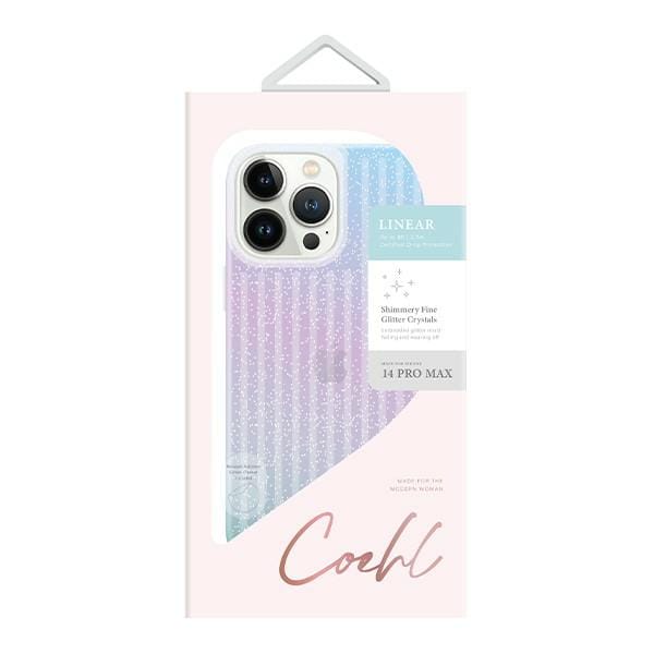 UNIQ Coehl Linear Back Cover hoesje voor Apple iPhone 14 Pro Max - Sterrenstof