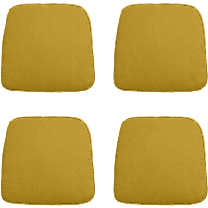 Madison - Zitkussen Wicker Panama mustard - Ca. 48x48 cm - Set van 4