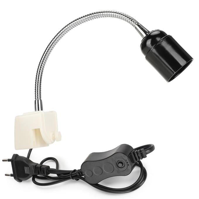 Huisdier Schildpad UVB Volledig Spectrum Zonlamp Verwarming Zonnen UVA Warmtelamp Beugel E27 white