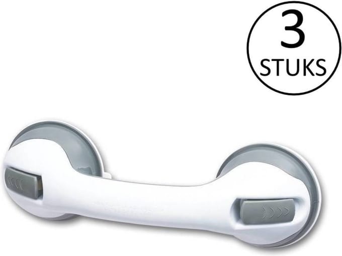 Benson Zuignap - met Grip - Handgreep - Badkamer - Multifunctioneel - 3 stuks