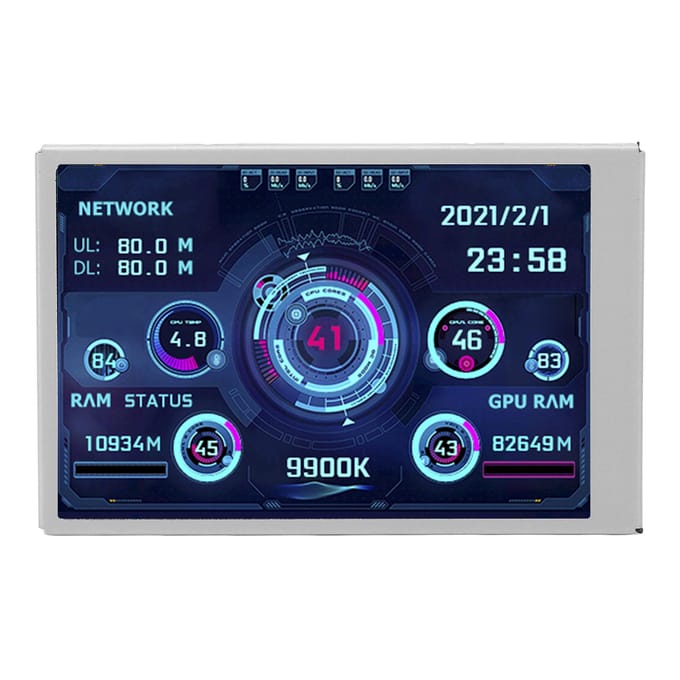 Mini Monitor 3.5in Scherm USB Type C IPS Volledig Beeld Computeraccessoire voor Werk