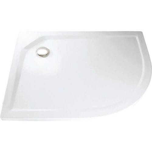 HSK acrylic shower tray super flat 90 x 100 cm asymmetrical version left