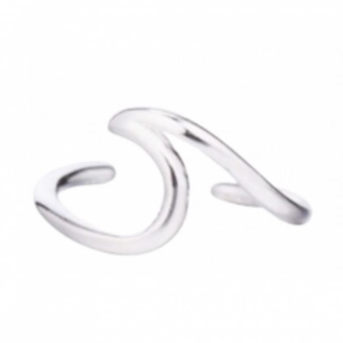Earcuff - wave - voor linker oor - Charme Bijoux